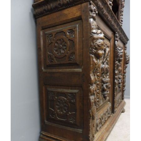 Englischer antiker Eichen Bücherschrank viktorianisch ca 1890