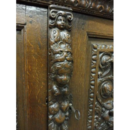 Englischer antiker Eichen Bücherschrank viktorianisch ca 1890