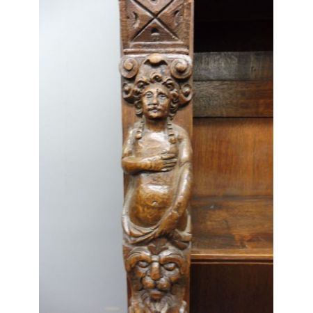 Englischer antiker Eichen Bücherschrank viktorianisch ca 1890