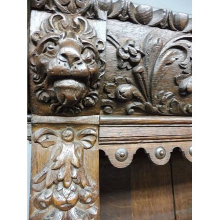 Englischer antiker Eichen Bücherschrank viktorianisch ca 1890