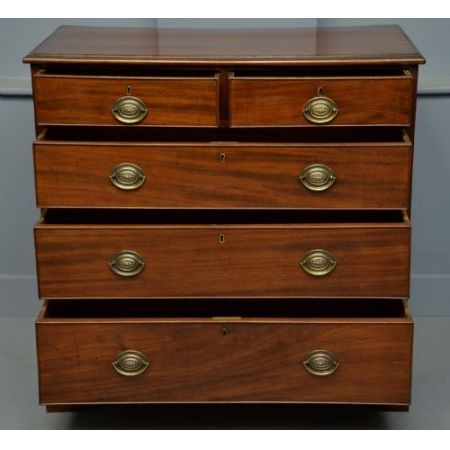 Georgianische antike Mahagoni Kommode britisch ca 1790