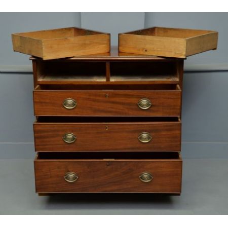 Georgianische antike Mahagoni Kommode britisch ca 1790