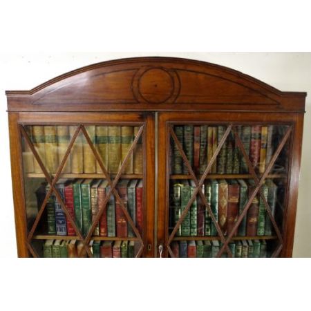 Georgianischer antiker Mahagoni Bureau Bookcase britisch ca 1800