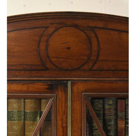 Georgianischer antiker Mahagoni Bureau Bookcase britisch ca 1800