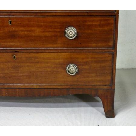 Georgianischer antiker Mahagoni Bureau Bookcase britisch ca 1800