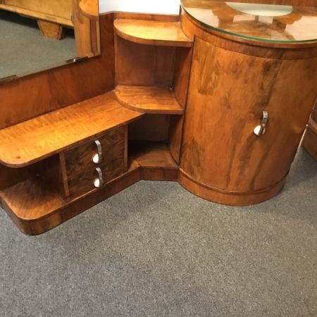 Antiker Art Deco Frisiertisch Nussbaum englisch ca 1930