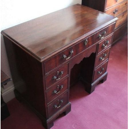 Antiker georgianischer Schreibtisch Mahagoni englisch ca 1800