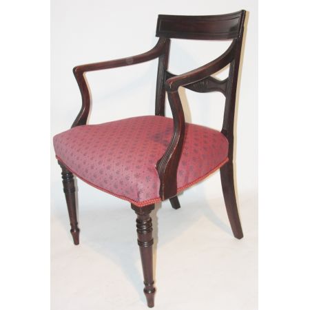 Antike georgianische Mahagoni Stühle britisch ca 1820