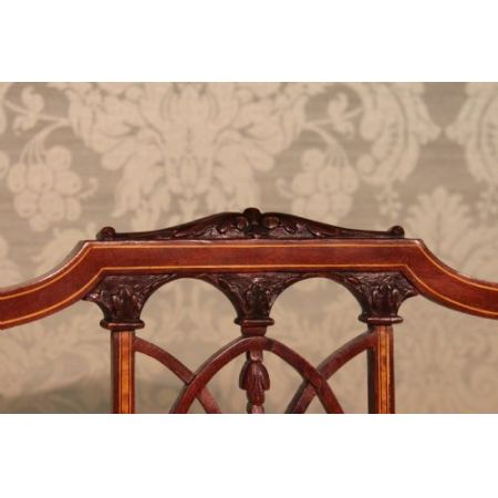 Antike britische Mahagoni Stühle Küchenstühle ca 1890