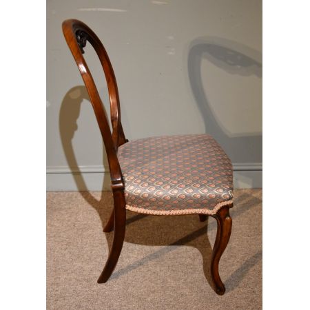 Antike britische Nussbaum Stühle Esszimmerstühle ca 1860