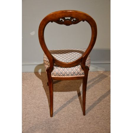 Antike britische Nussbaum Stühle Esszimmerstühle ca 1860