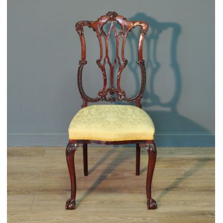 Antike edwardianische Mahagoni Stühle britisch ca 1890