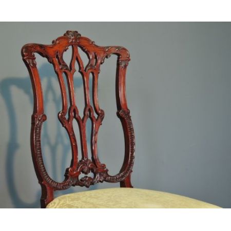 Antike edwardianische Mahagoni Stühle britisch ca 1890