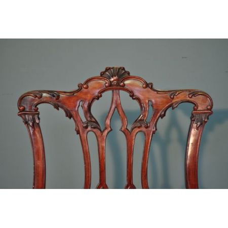 Antike edwardianische Mahagoni Stühle britisch ca 1890