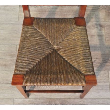 Antike britische Arts & Crafts Stühle Nussbaum ca 1890