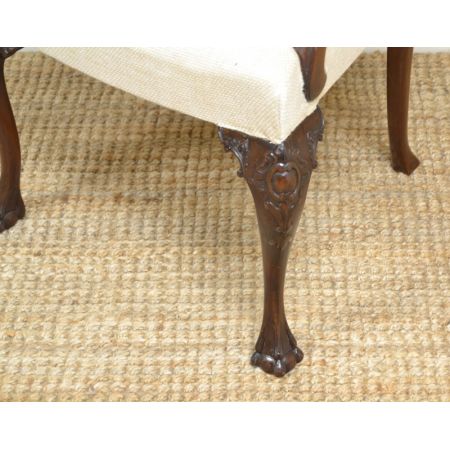 Antike britische Nussbaum Stühle edwardianisch ca 1900