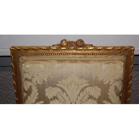 Französische antike Stühle Massivholz vergoldet ca 1920