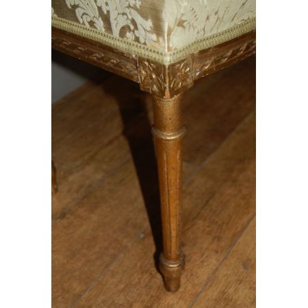 Französische antike Stühle Massivholz vergoldet ca 1920