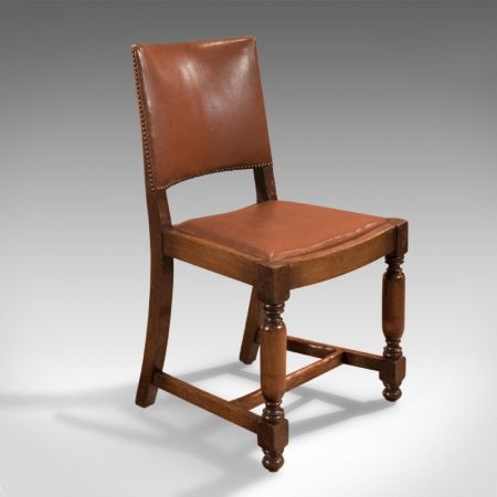 Antike edwardianische Esszimmerstühle Eiche britisch ca 17. Jh