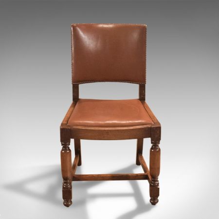 Antike edwardianische Esszimmerstühle Eiche britisch ca 17. Jh