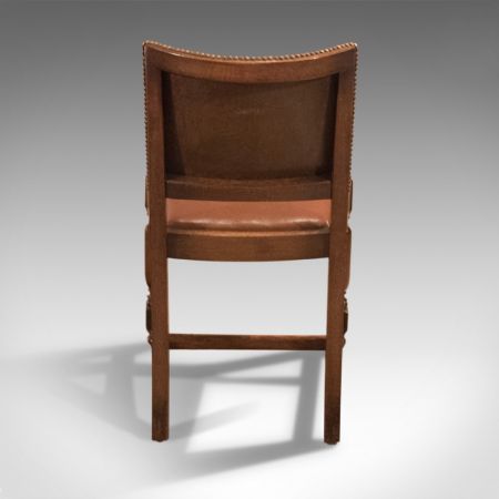 Antike edwardianische Esszimmerstühle Eiche britisch ca 17. Jh