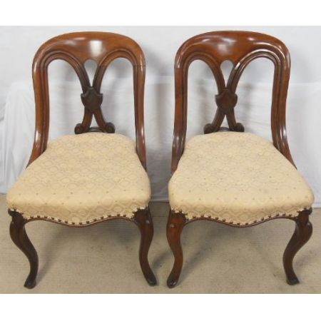 Viktorianische antike Mahagoni Stühle britisch ca 1860