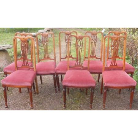 Edwardianische antike Mahagoni Stühle britisch ca 1900