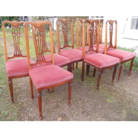 Edwardianische antike Mahagoni Stühle britisch ca 1900