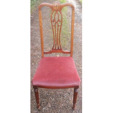 Edwardianische antike Mahagoni Stühle britisch ca 1900