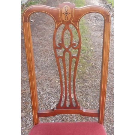 Edwardianische antike Mahagoni Stühle britisch ca 1900