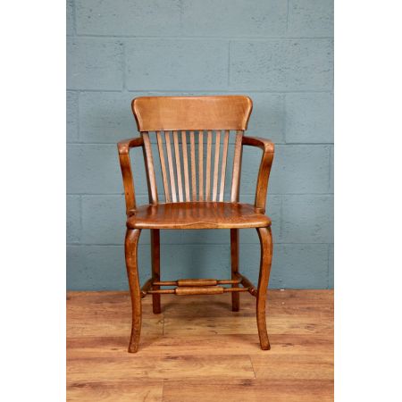 Antiker britischer Eichen Stuhl ca 1930