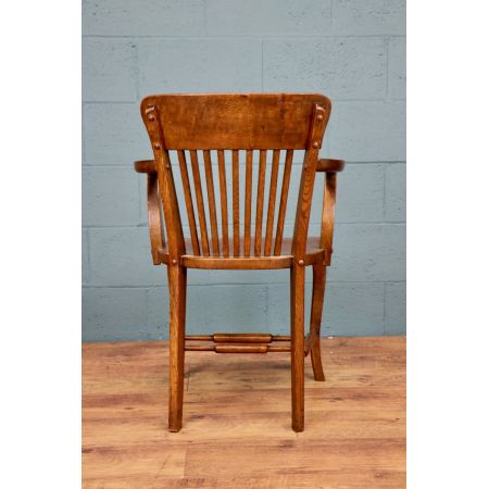 Antiker britischer Eichen Stuhl ca 1930