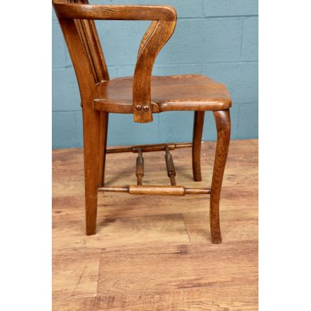 Antiker britischer Eichen Stuhl ca 1930