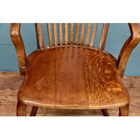 Antiker britischer Eichen Stuhl ca 1930