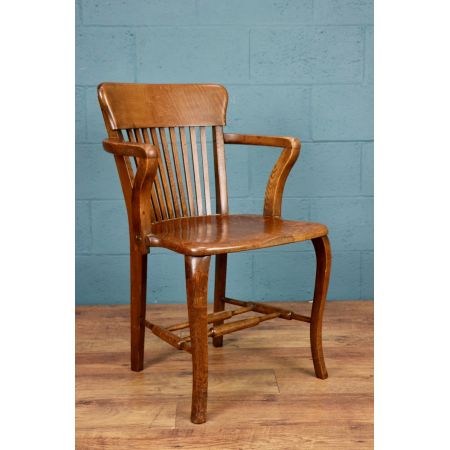Antiker britischer Eichen Stuhl ca 1930