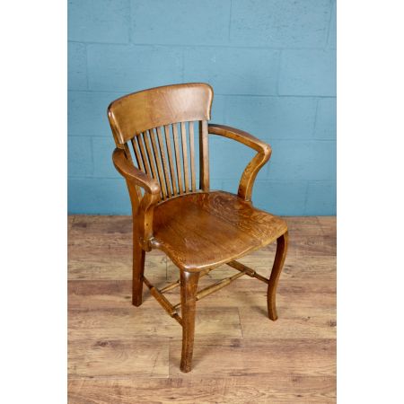 Antiker britischer Eichen Stuhl ca 1930