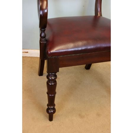 Antiker britischer Mahagoni Stuhl viktorianisch ca 1860