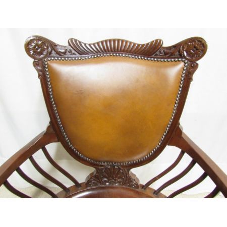 Viktorianischer britischer Mahagoni Stuhl original antik ca 1880