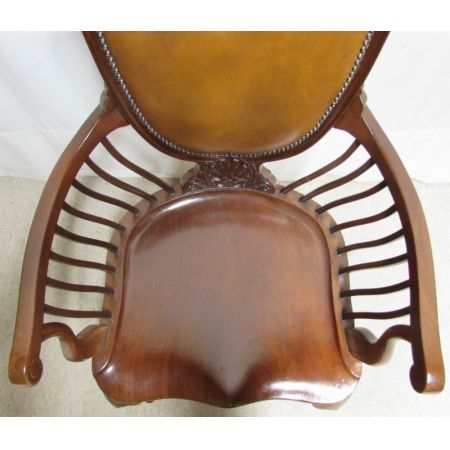 Viktorianischer britischer Mahagoni Stuhl original antik ca 1880