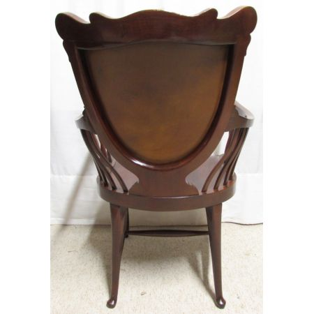 Viktorianischer britischer Mahagoni Stuhl original antik ca 1880