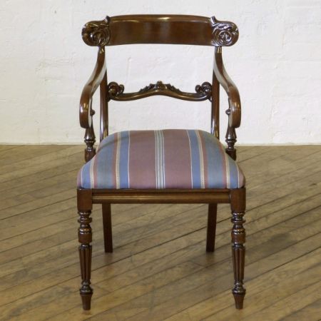 Antiker britischer Mahagoni Stuhl ca 1835