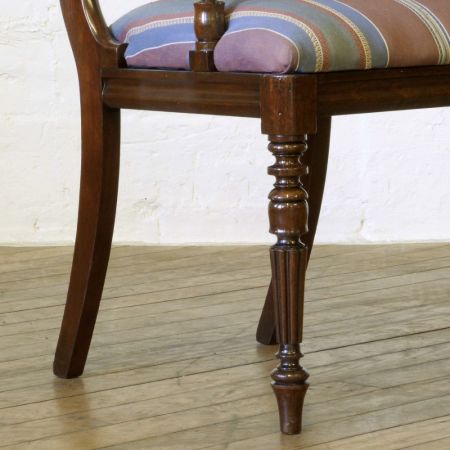 Antiker britischer Mahagoni Stuhl ca 1835