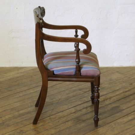 Antiker britischer Mahagoni Stuhl ca 1835