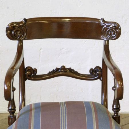 Antiker britischer Mahagoni Stuhl ca 1835