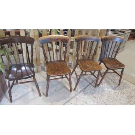 Antike britische Ulme Stühle Landhaus ca 1880