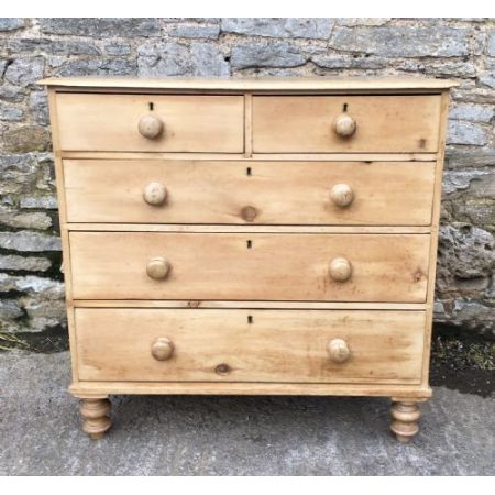 Antike viktorianische Kiefern Kommode Weichholz ca 1880