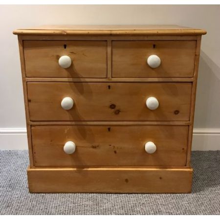 Antike britische Kommode Kiefer Weichholz viktorianisch ca 1880