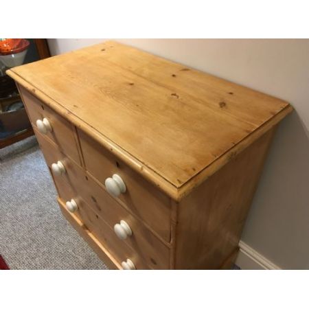 Antike britische Kommode Kiefer Weichholz viktorianisch ca 1880