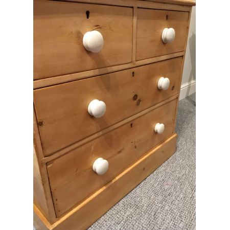 Antike britische Kommode Kiefer Weichholz viktorianisch ca 1880