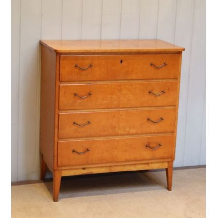 Antike schwedische Birken Kommode ca 1930